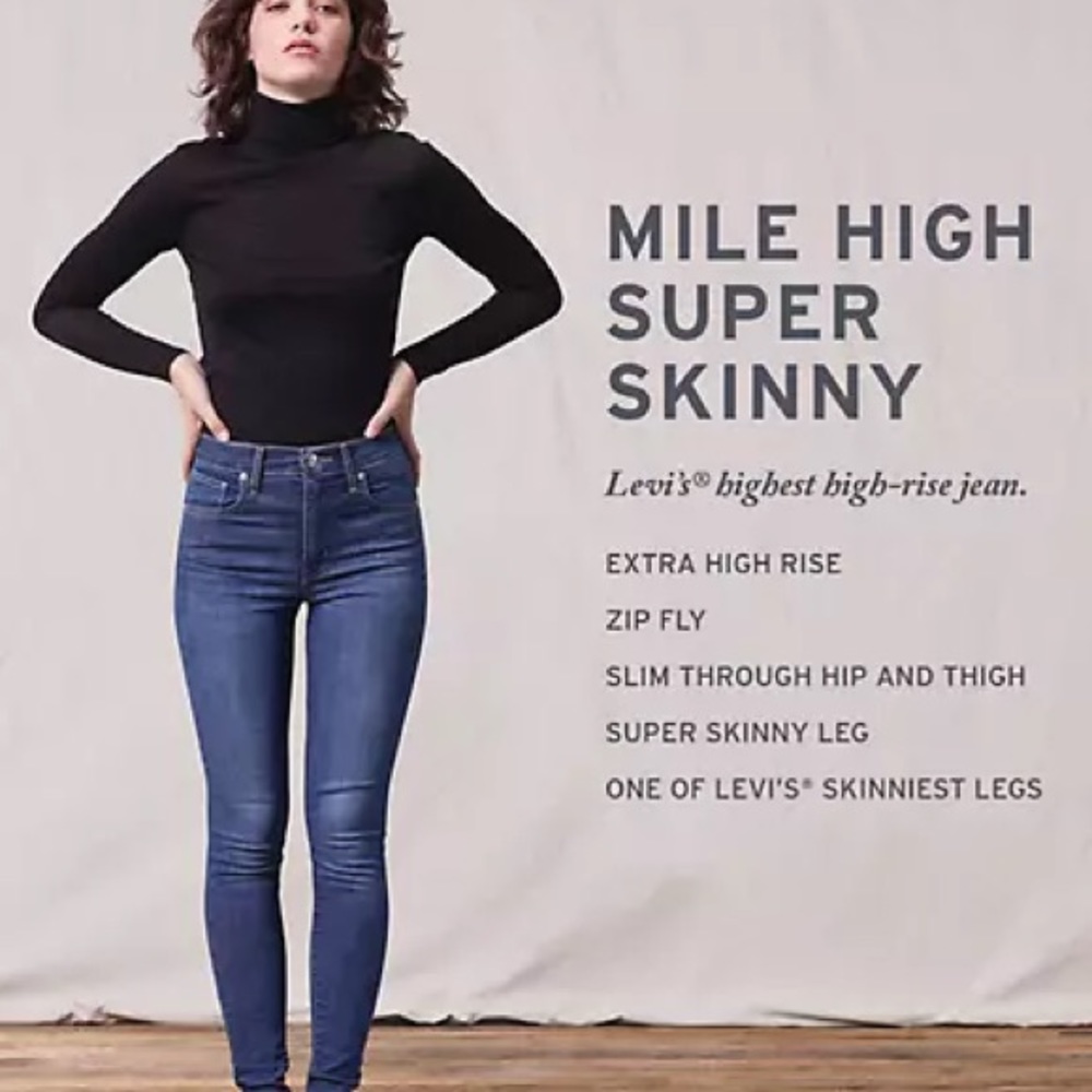 Levi’s Mile High Super Skinny 27x30